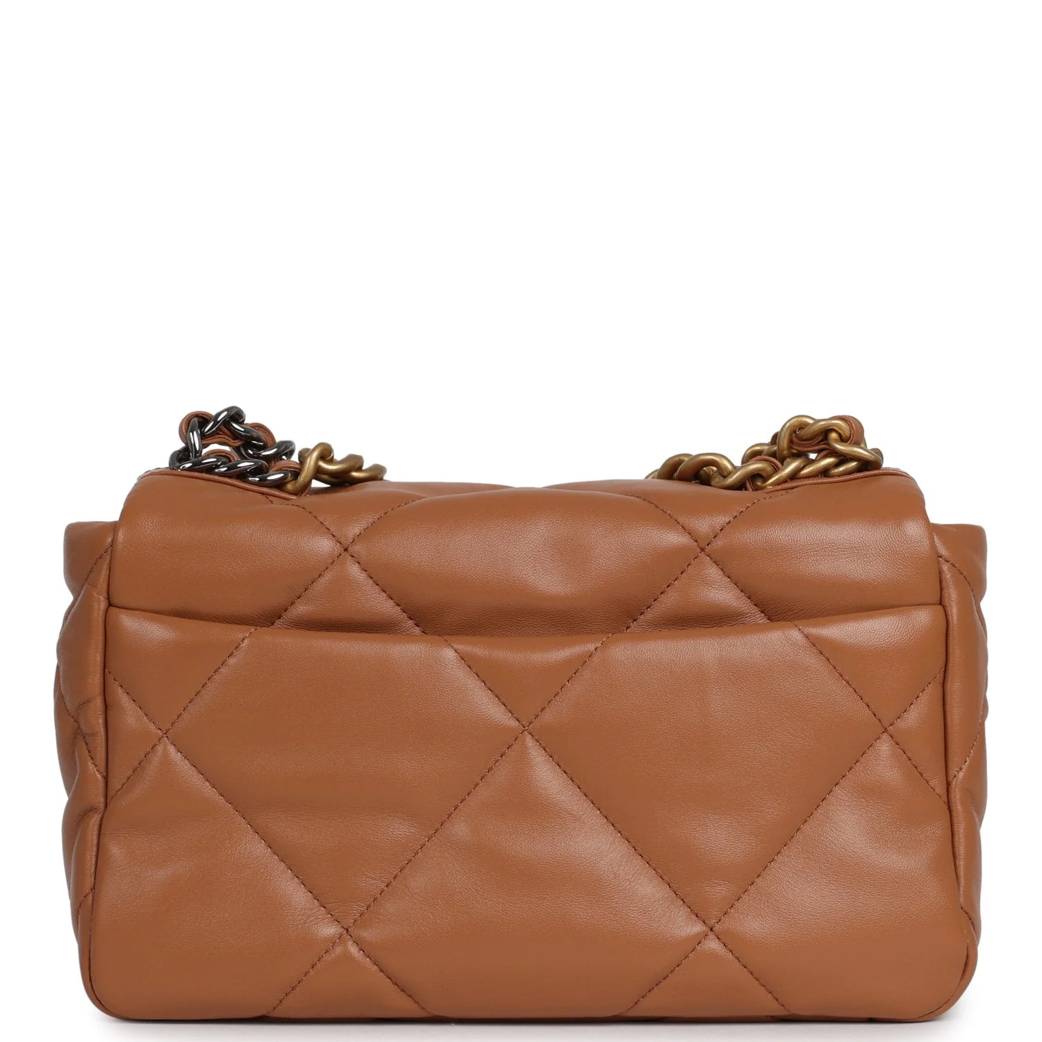 Chanel Medium 19 Flap Brown Lambskin Mixed Metal Hardware