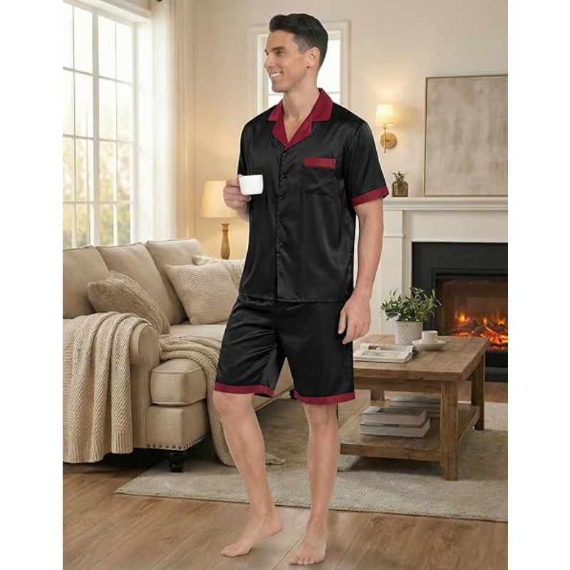 Men Satin Silk Pajamas