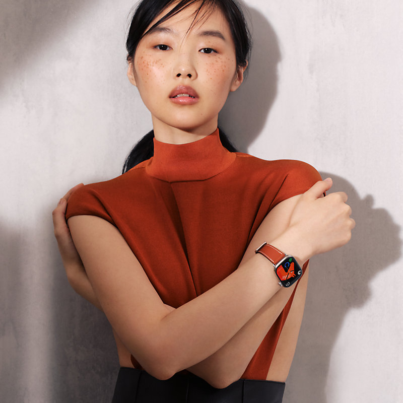 Series 11 case & Band Apple Watch Hermès Single Tour 42 mm