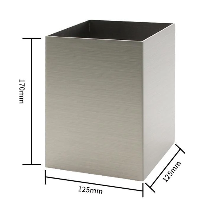 Commercial Satin Stainless Steel Hotel Bar Desktop Straw Storage Box