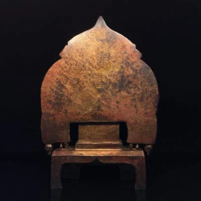 32CM Old Chinese Bronze Statue Buddha Q845