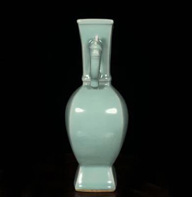 Old Chinese Longquan Yao Longquan Kiln Vase w/dragon ear CK716
