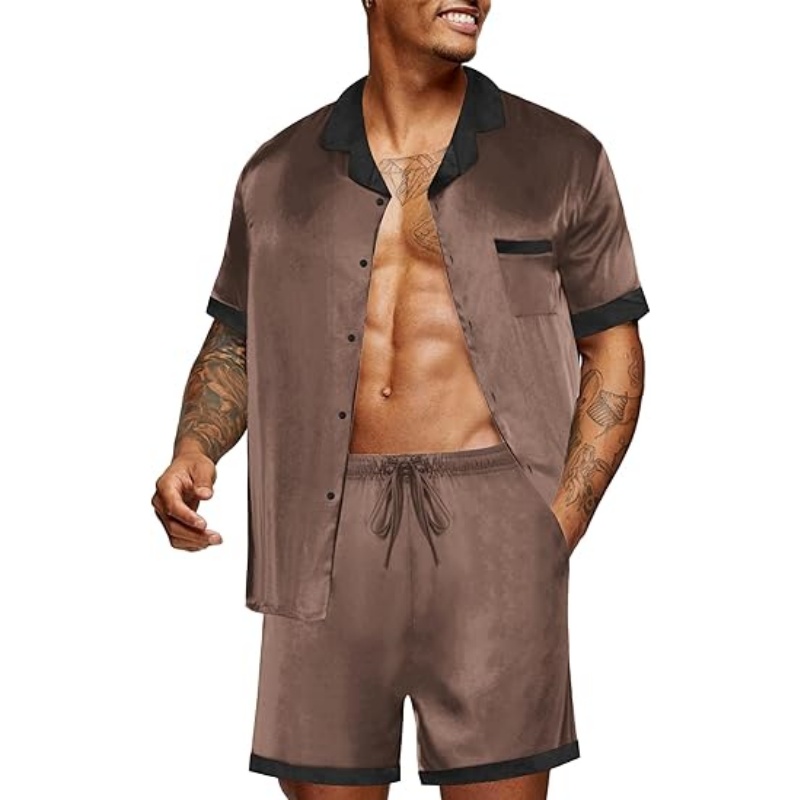 Men Satin Silk Pajamas