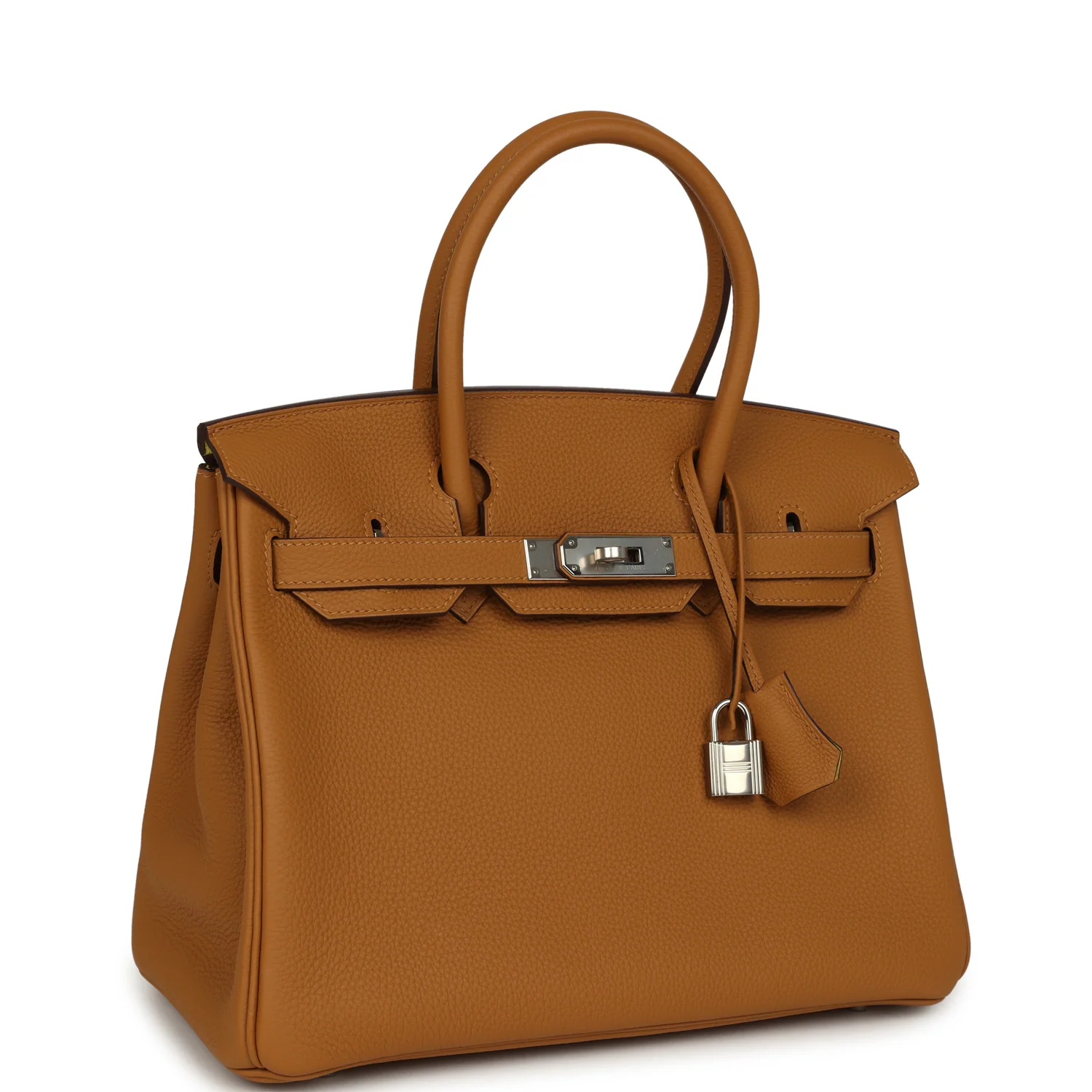 HERMÈS Birkin 30 Caramel Verso Togo Palladium Hardware