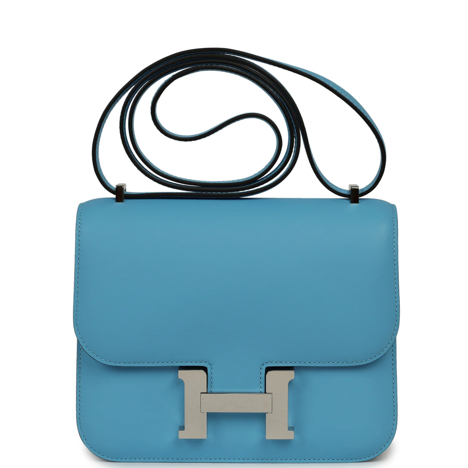 HERMÈS Constance 18 Celeste Swift Palladium Hardware