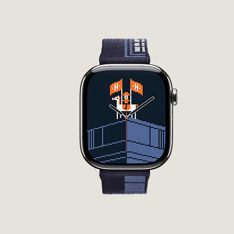 Series 11 case & Band Apple Watch Hermès Single Tour 42 mm Faubourg Party