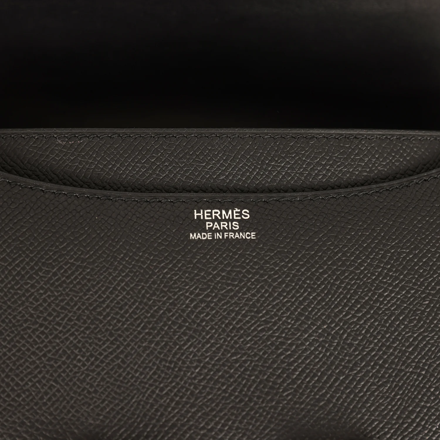 Hermes Constance 24 Black Epsom Palladium Hardware