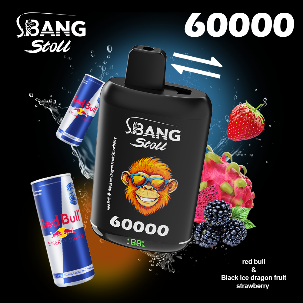 [Minimum order of two]Bang Stoll 60K Puffs 2-in-1 Prefilled Vape | Dual Flavor, Rechargeable