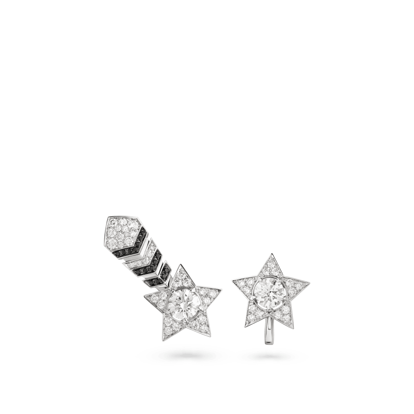 Comète Spinel asymmterical earrings