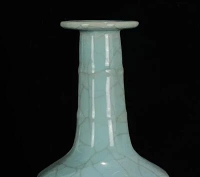 23CM Old Chinese Guan Yao Guan Kiln Vase N554