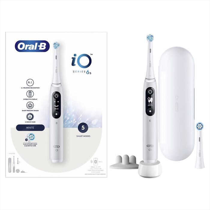ORAL-B - Spazzolino elettrico IO6 SERIES-Bianco