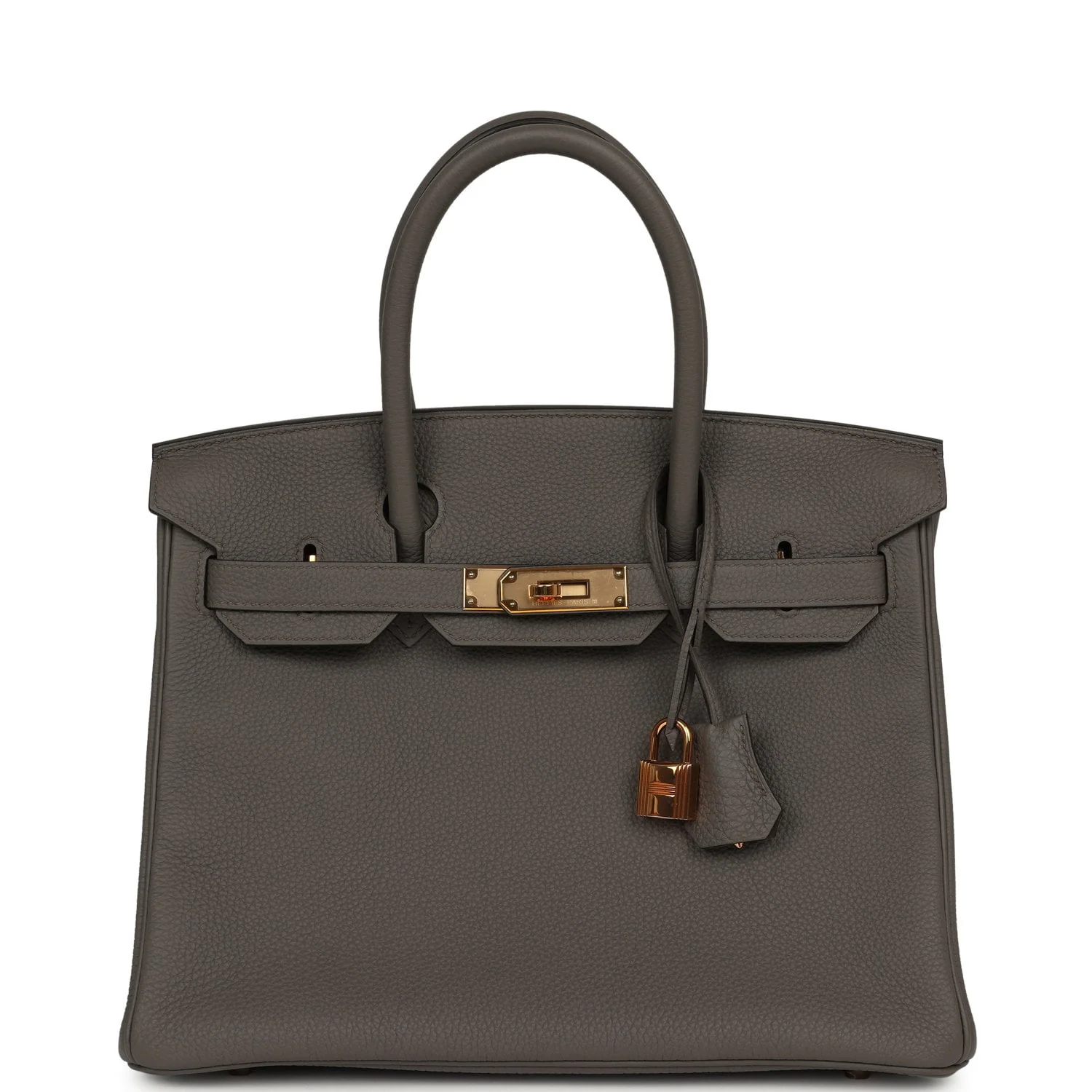 HERMÈS Birkin 30 Etain Togo Rose Gold Hardware