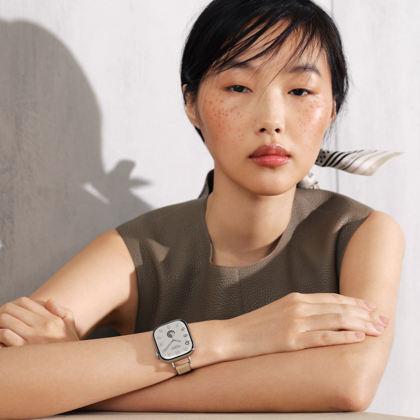 Series 11 case & Band Apple Watch Hermès Single Tour 42 mm Attelage