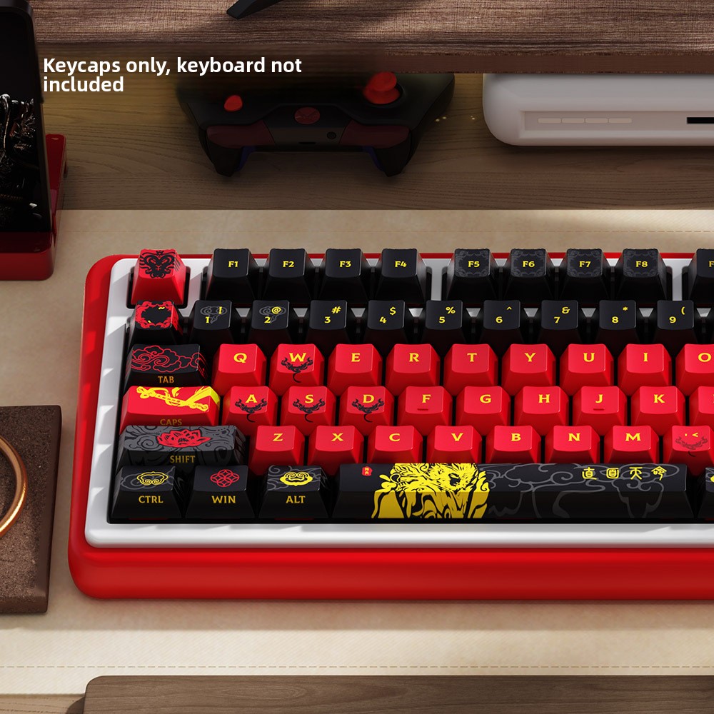 Black Myth: Wukong PBT Keycaps – Cherry Profile 5-Side Dye-Sub – 138/158 Keys