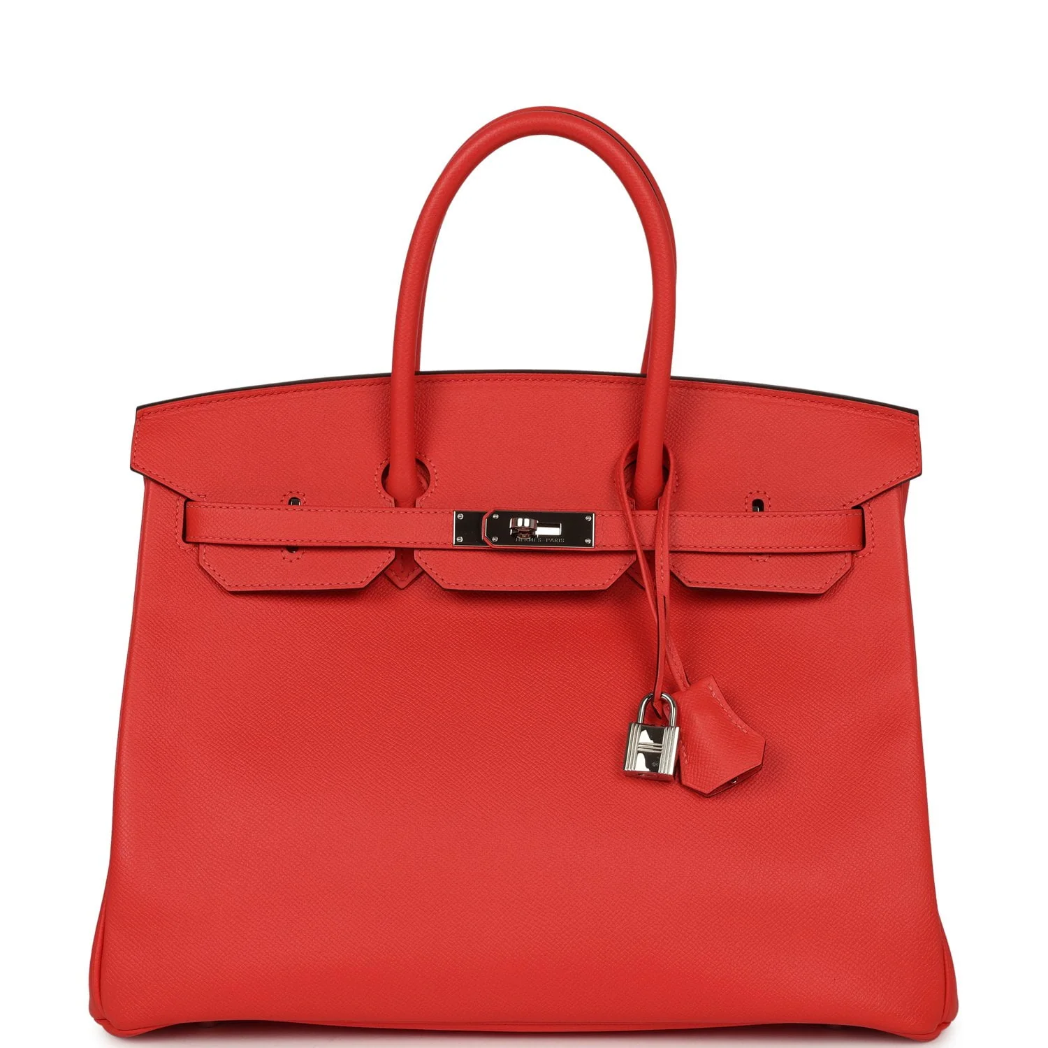 HERMÈS Birkin 35 Rose Jaipur Epsom Palladium Hardware