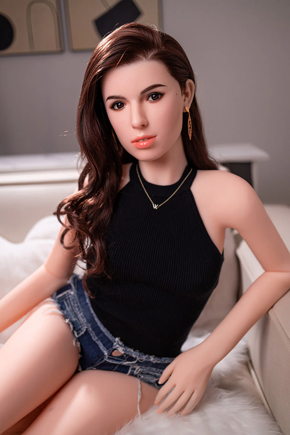 US Stock - RIDMII Dione 5ft21/ 159cm Unique Design Silicone Head TPE Body Pornstar Realistic Sex Doll