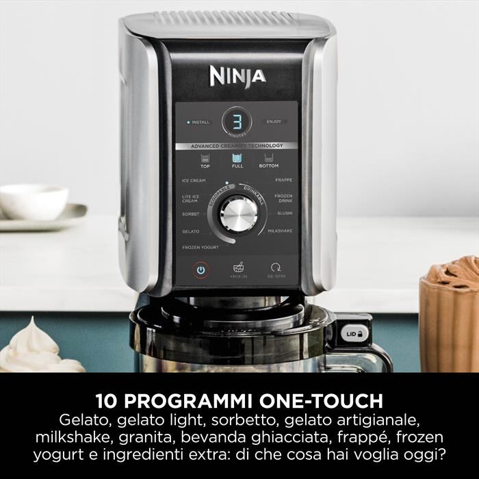 NINJA - Gelatiera CREAMI DELUXE NC502EU-Grigio