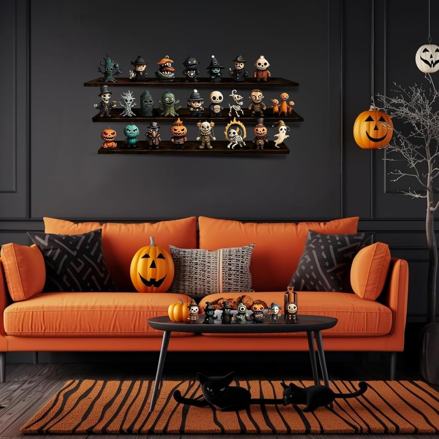 Halloween Advent Calendar 2026, 31 Days Spooky Countdown Calendar with 31 Mini Spooky Figurines, 31 Days Surprise Blind Box for Home Desk Decor, Scary Countdown Gift Box for Horror Lovers