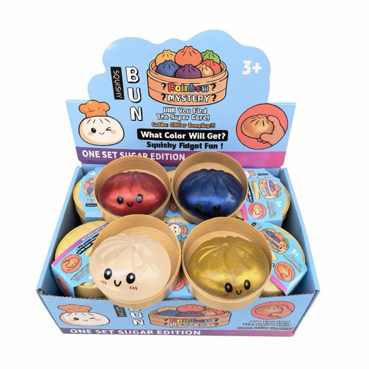 Glitter Gel Soup Dumpling Squishy | Stress Relief Toy