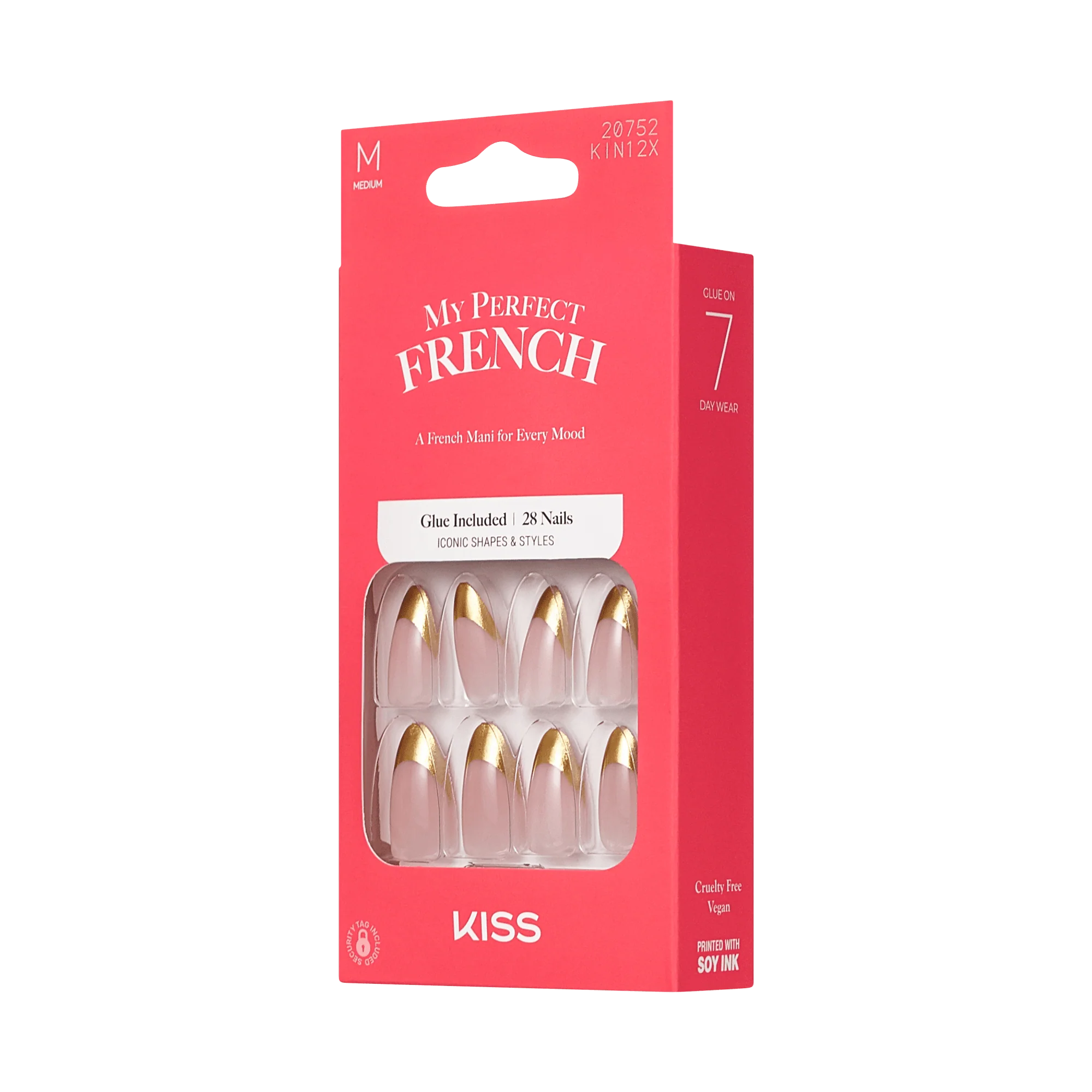 KISS My Perfect French Press On Glue Nails - Hold U