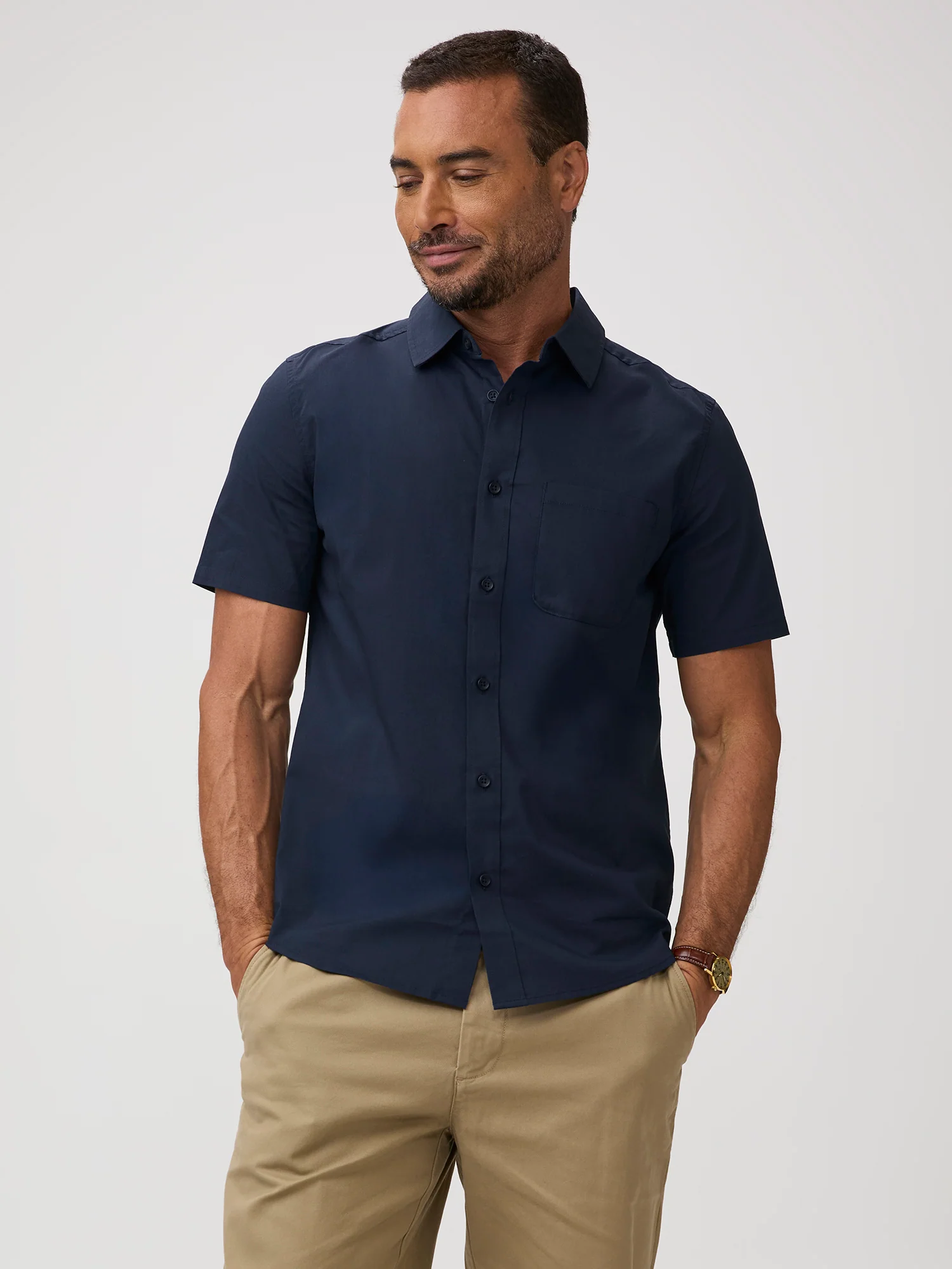 Navy All Day Short Sleeve Shirt