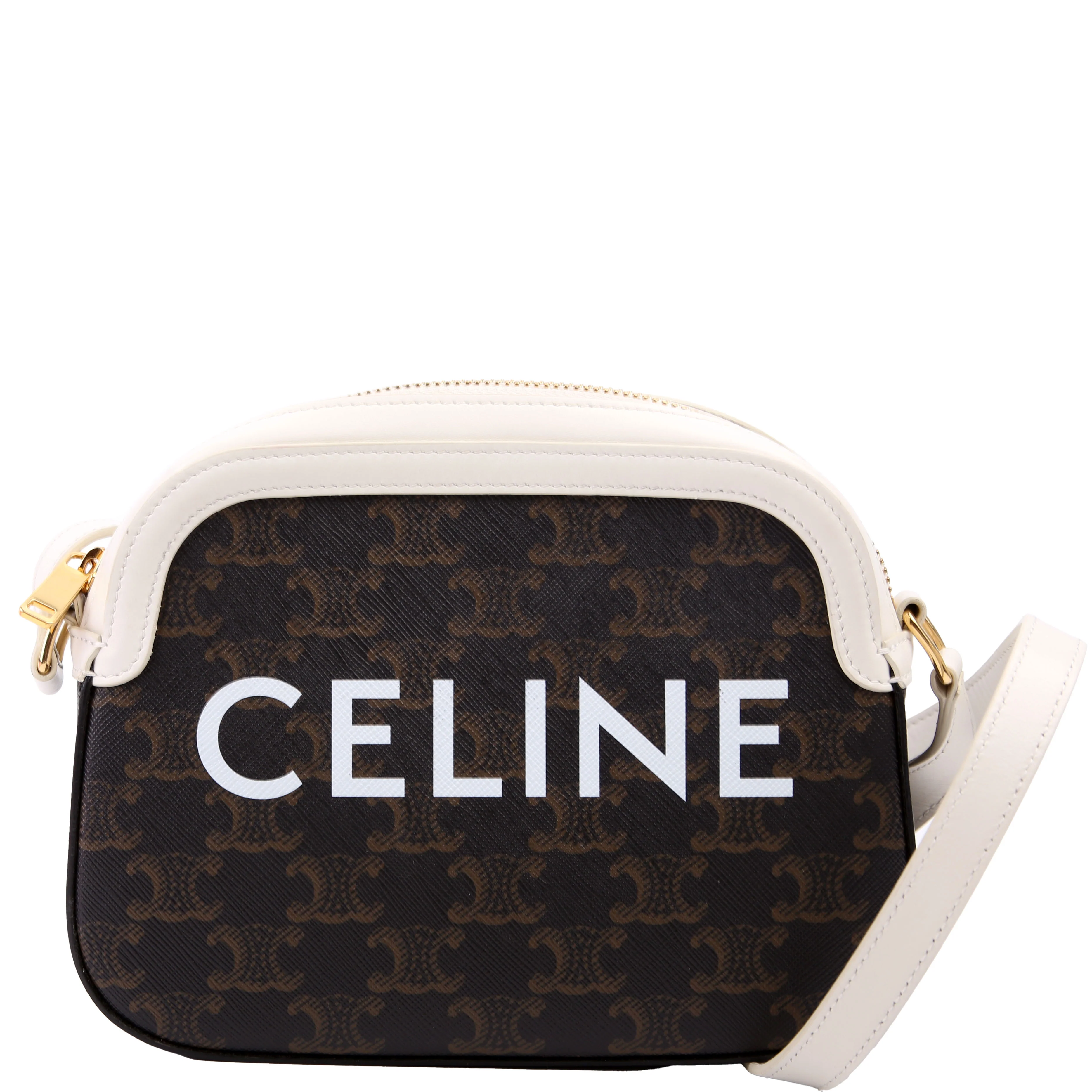 Triomphe Canvas Camera Small White
