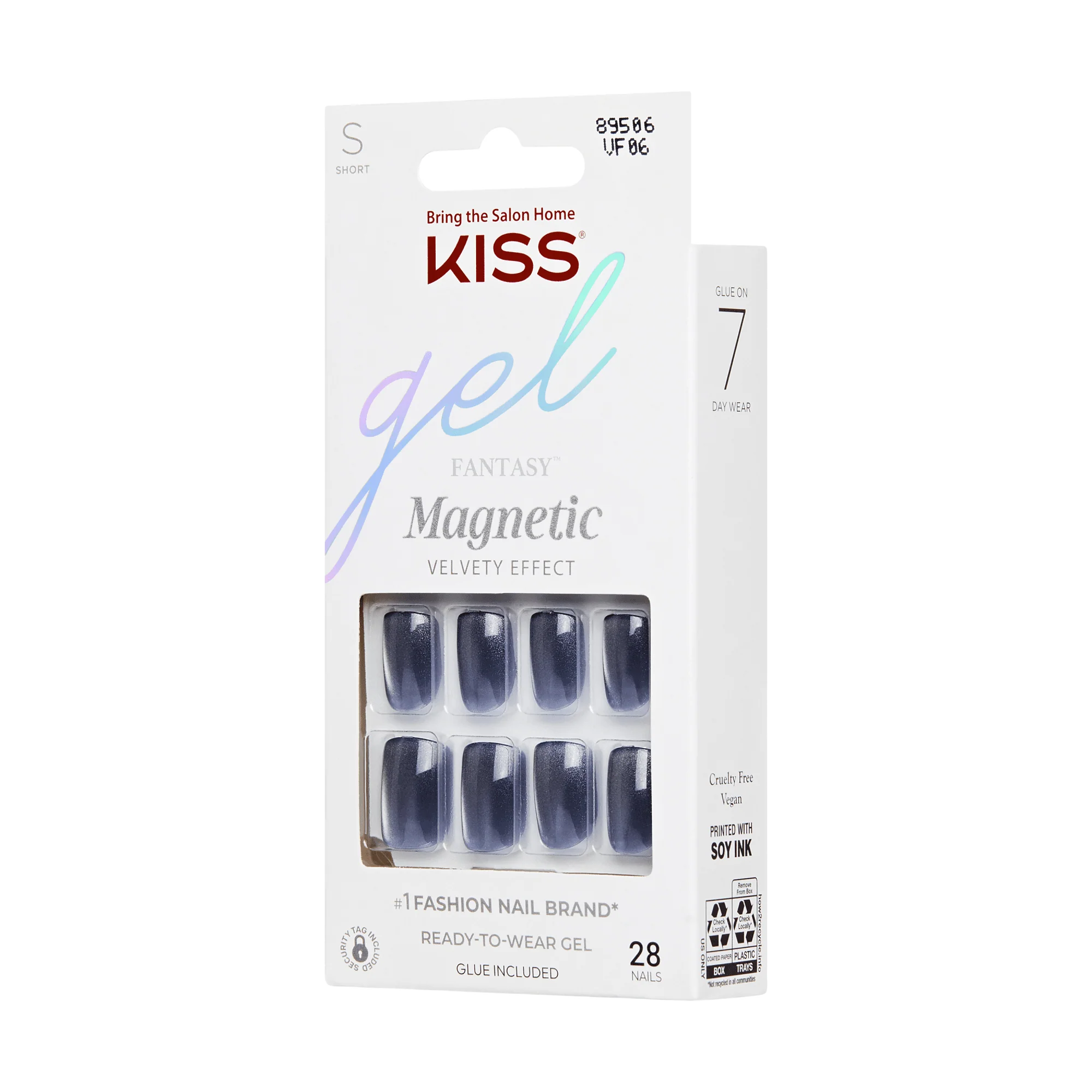 KISS Gel Fantasy Magnetic Press On Glue Nails - See U Soon