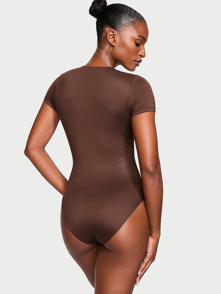 Victoria's Secret BODYWEAR by Victoria with FeatherSoft? Innovation Short-Sleeve Bodysuit