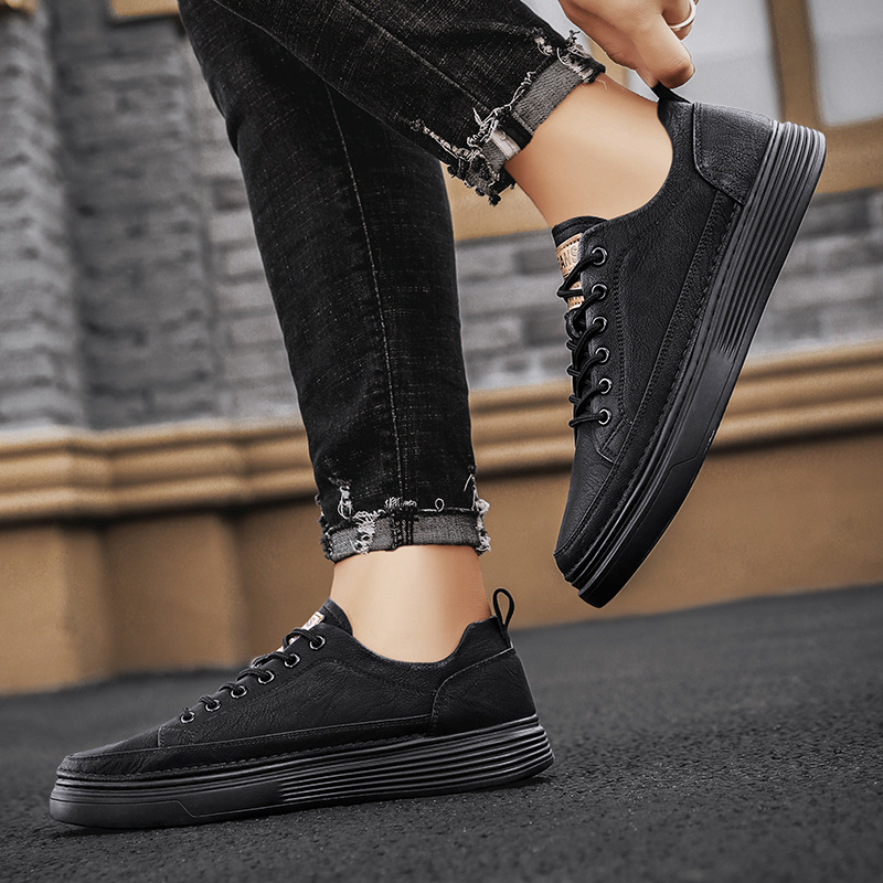 Autumn and winter board shoes leather shoes for men