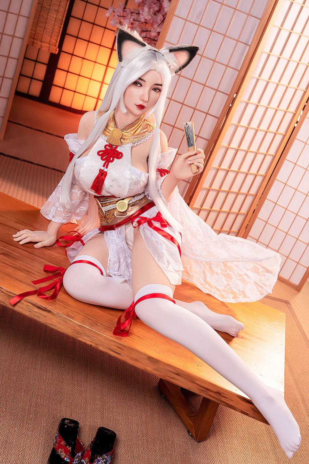 Megan 5ft25 / 160cm #60 Silicone Head + TPE Body Big Boobs Japan Anime Catgirl Hentai Sex Doll