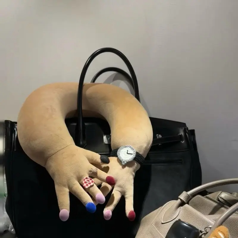 Wacky & Creative Finger-Shaped U-Neck Pillow