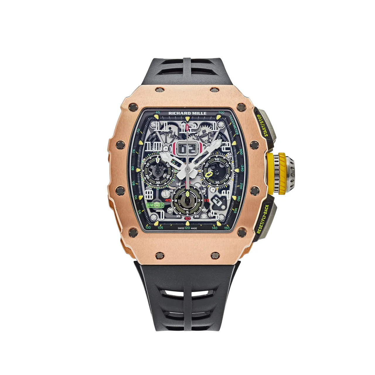 【7A Quality】Richard Mille RM Rose Gold Flyback Replica