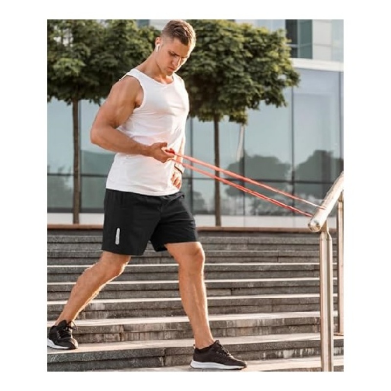 Mens Quick Dry 7 Inch Stretch Athletic Gym Shorts