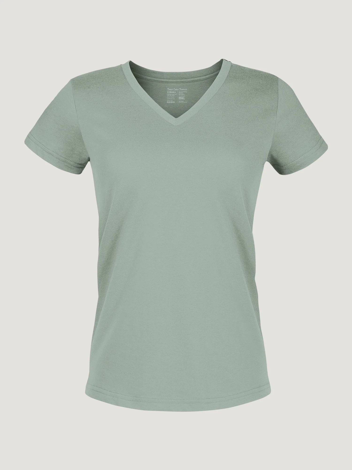 Vintage Green Everyday V-Neck Tee
