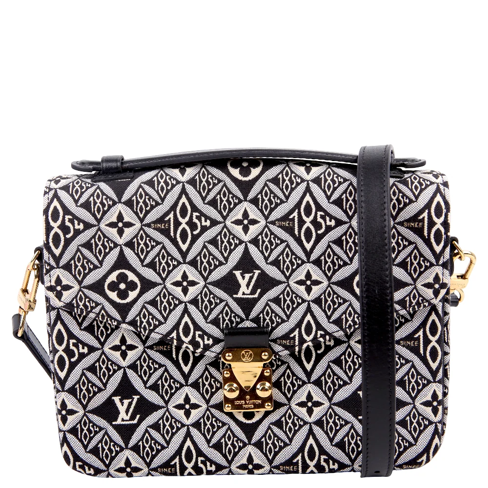 LOUIS VUITTON Pochette Metis Since 1854 Jacquard Black/White