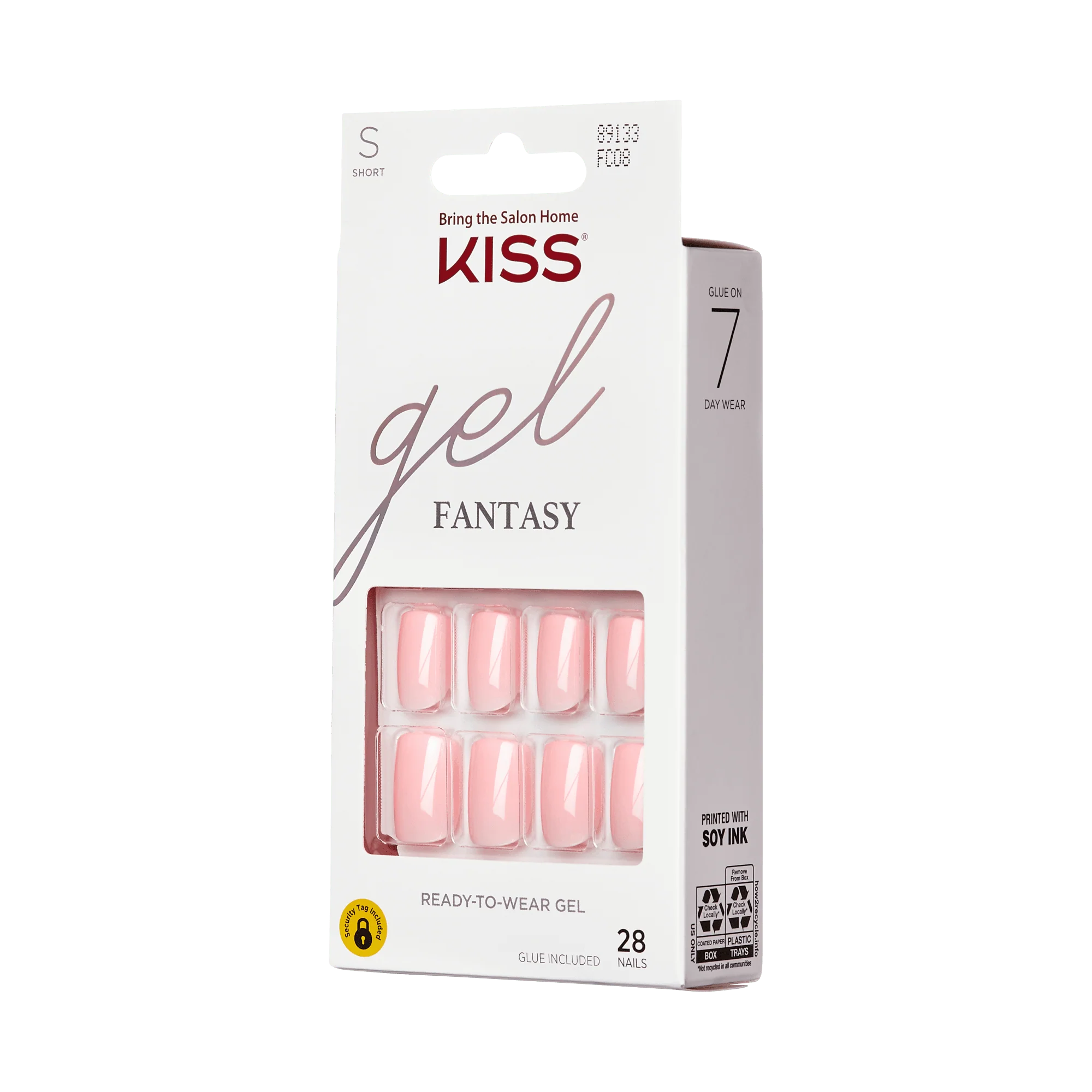 KISS Gel Fantasy Color Press On Glue Nails - After Last Night