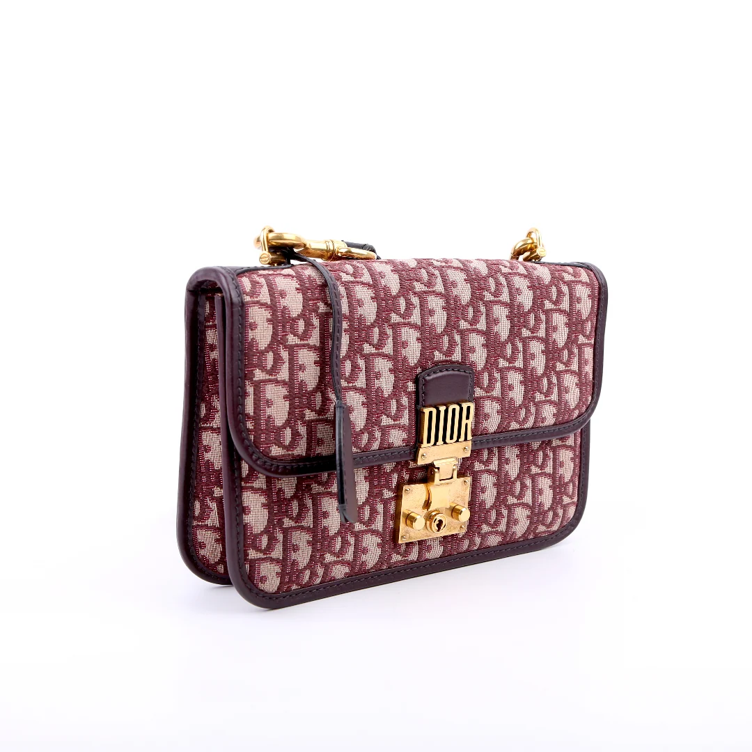 DIOR DiorAddict WOC Oblique Burgundy