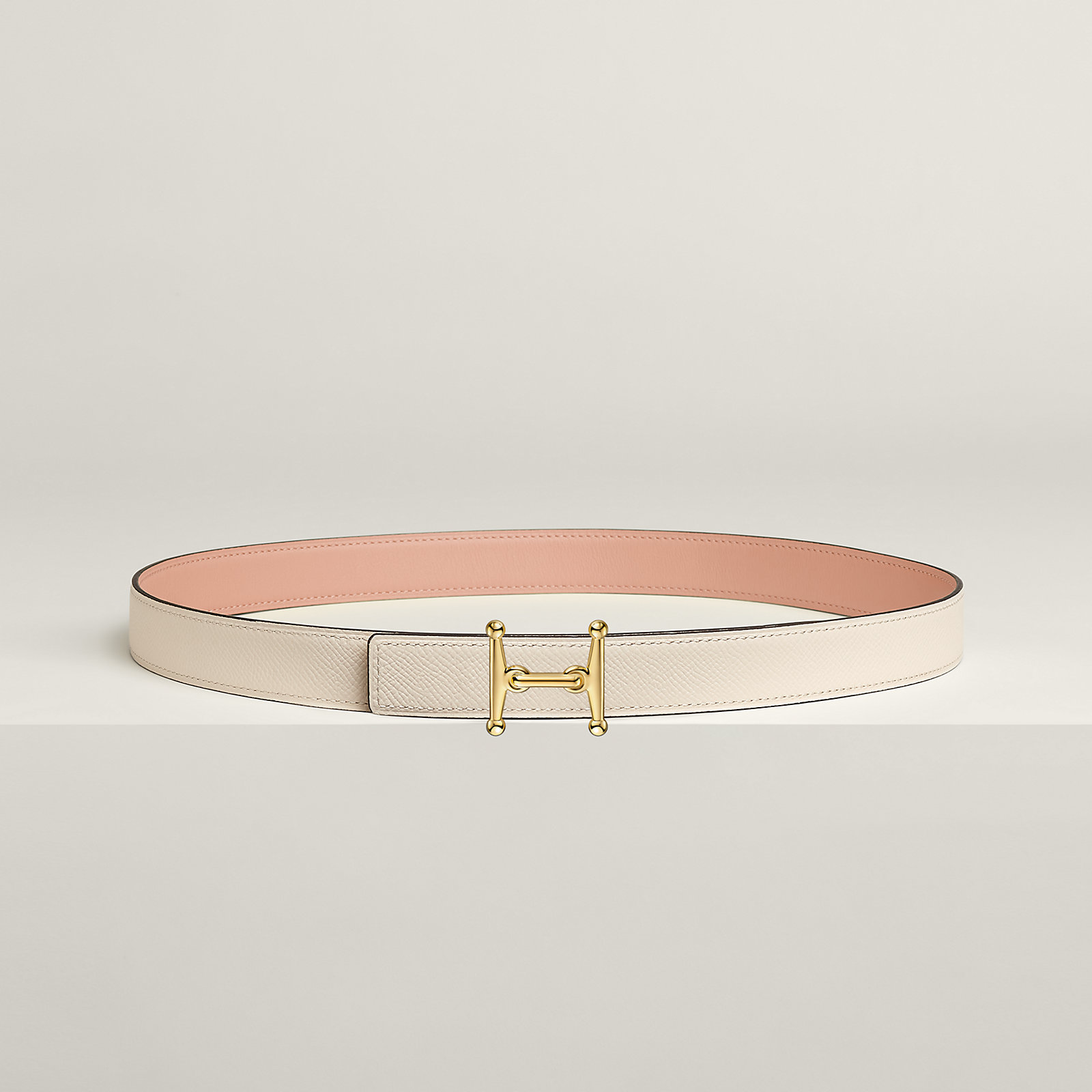 Mors H belt buckle & Reversible leather strap 24 mm