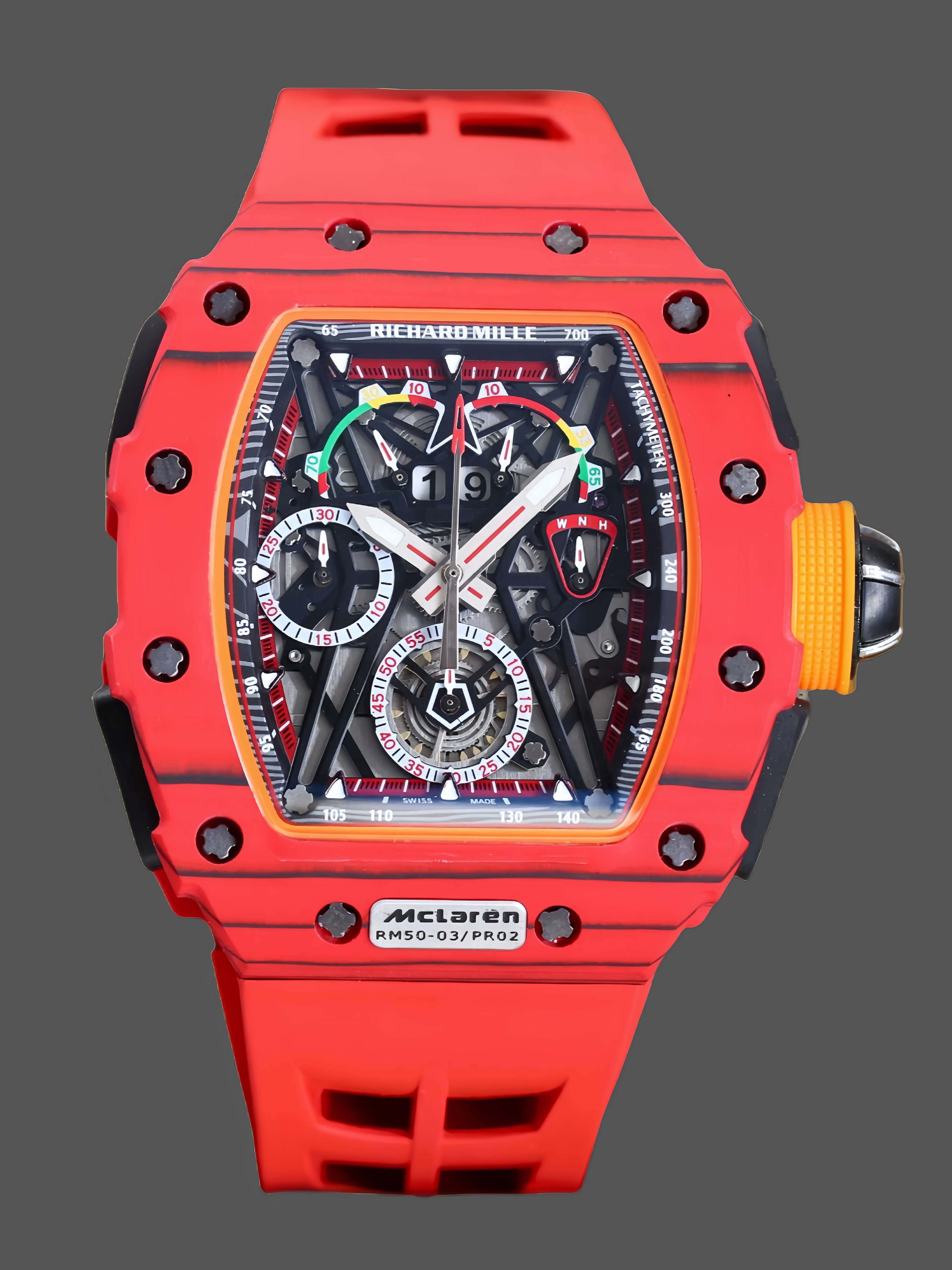 【7A Quality】Richard Mille RM 50-04 Tourbillon Split-Seconds Chronograph Kimi Raikkonen Red