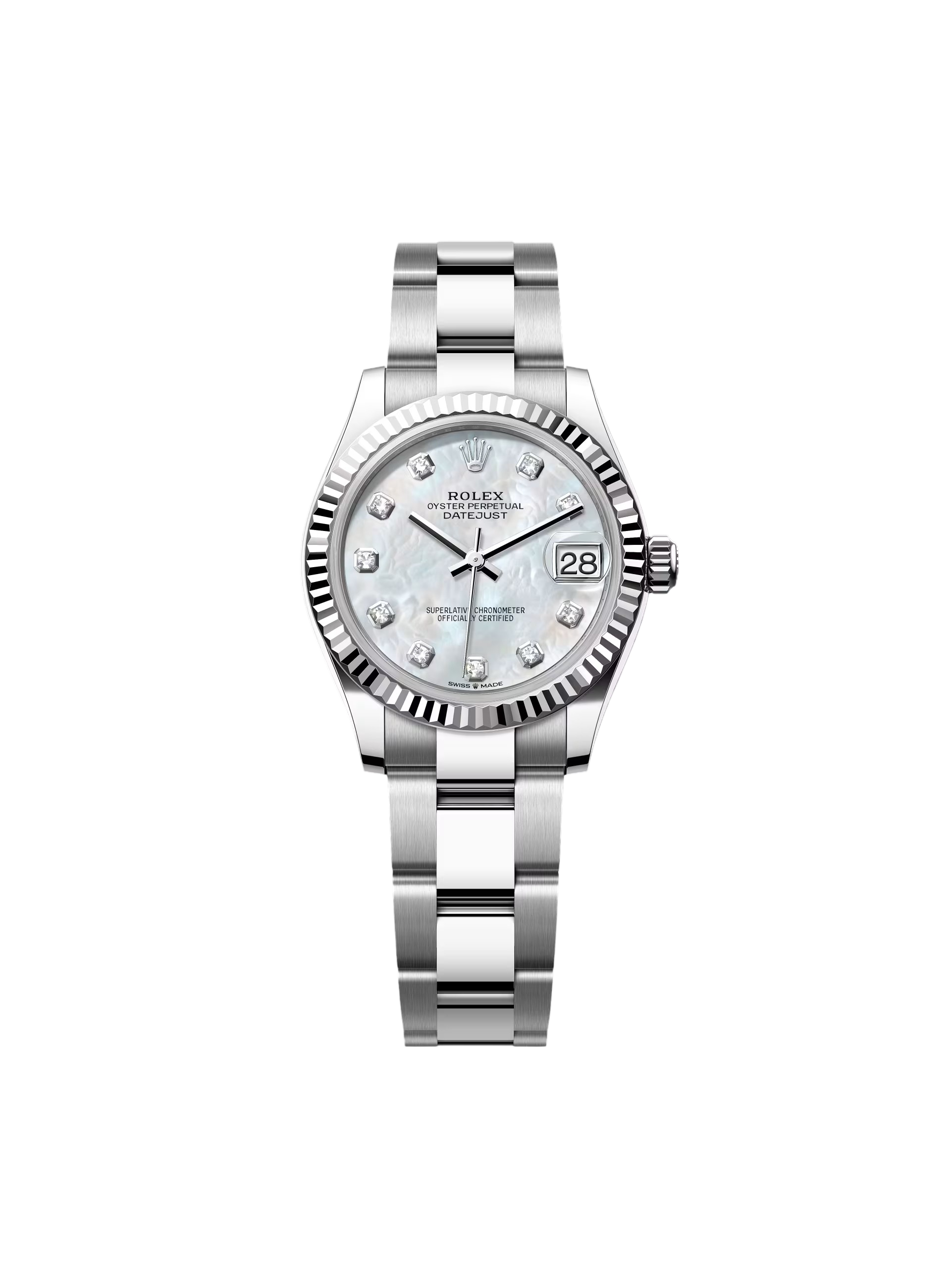RLX Datejust m278274-0005/0006 31mm Mother-of-Pearl 31mm Dial Oyster Watch