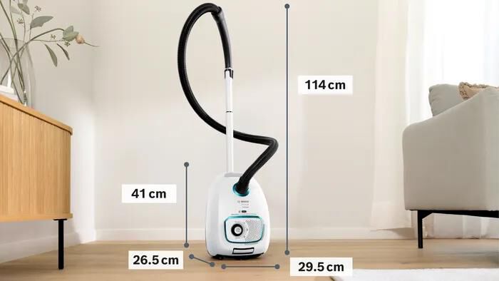 BOSCH - SERIE 4 ASPIRAPOLVERE CON SACCO PROHYGIENIC-Black,White