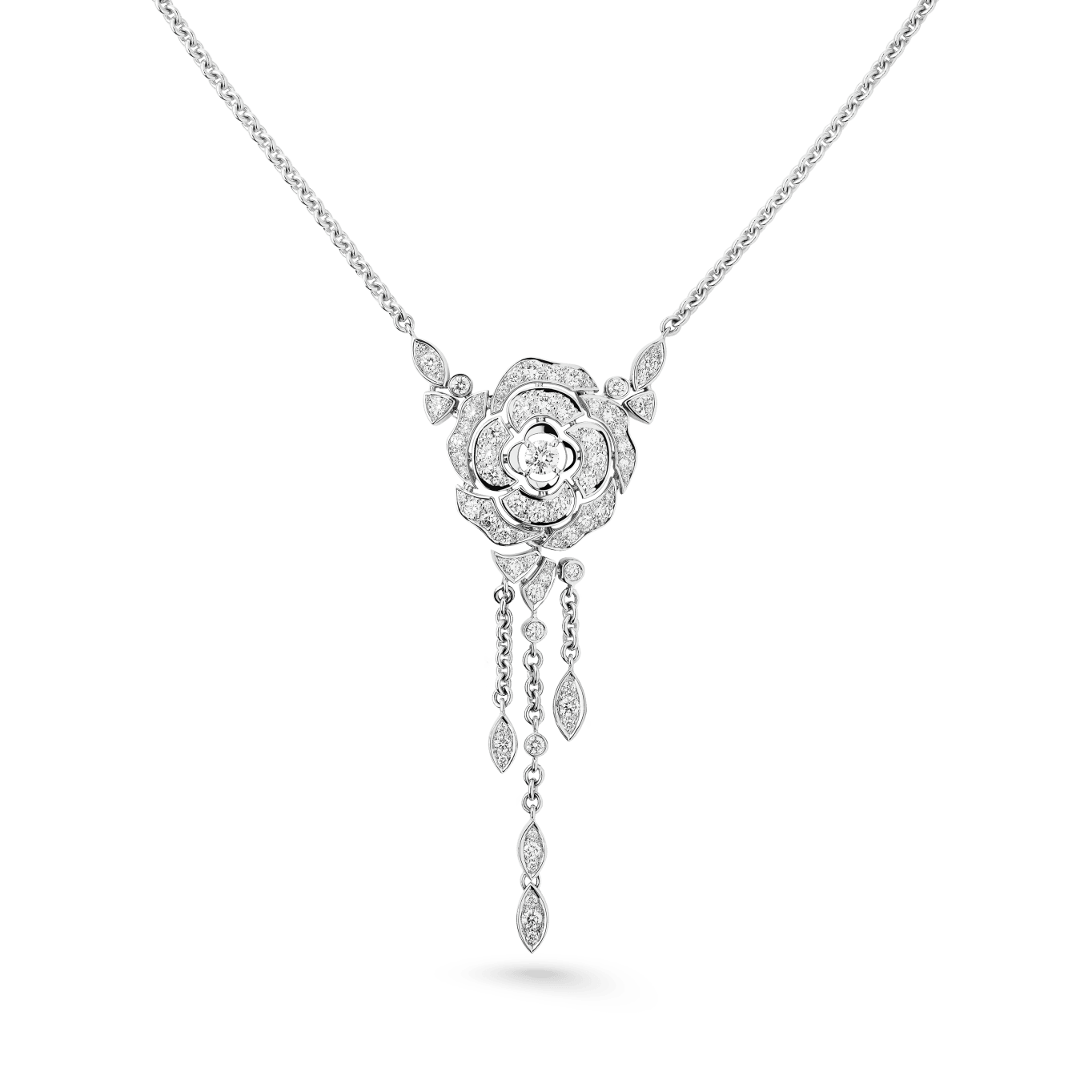 Bouton de Camélia transformable necklace