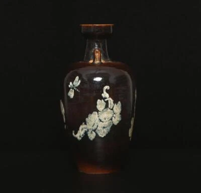29CM Old Chinese Cizhou Kiln Vase w/ear