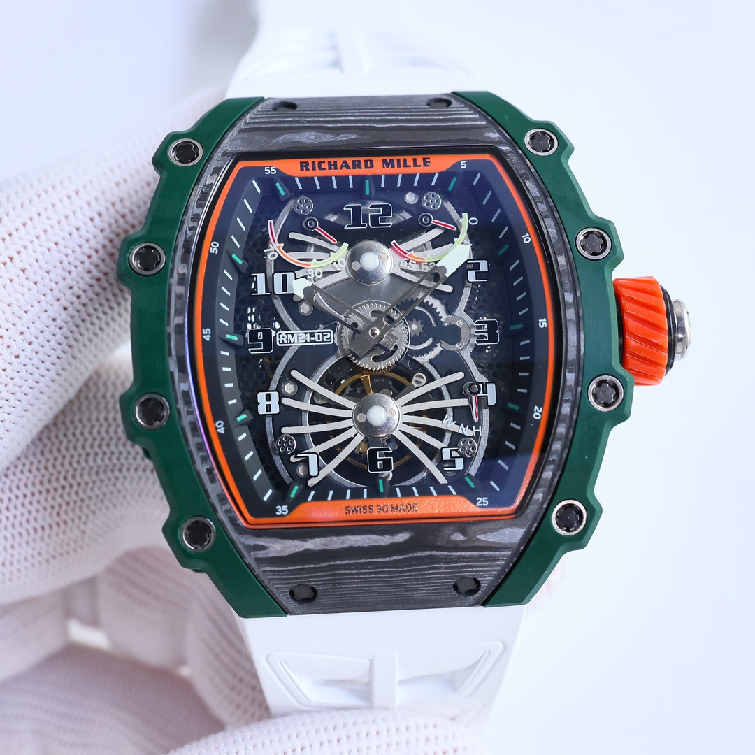 【7A Quality】Replica Richard Mille RM 21-02 Tourbillon Aerodyne Super Clone – Carbon Fiber