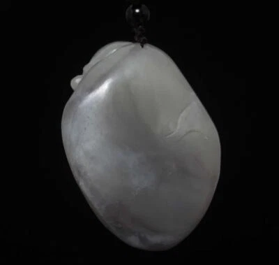 158G Chinese Carved Nephrite Jade Pendant w/Buddha