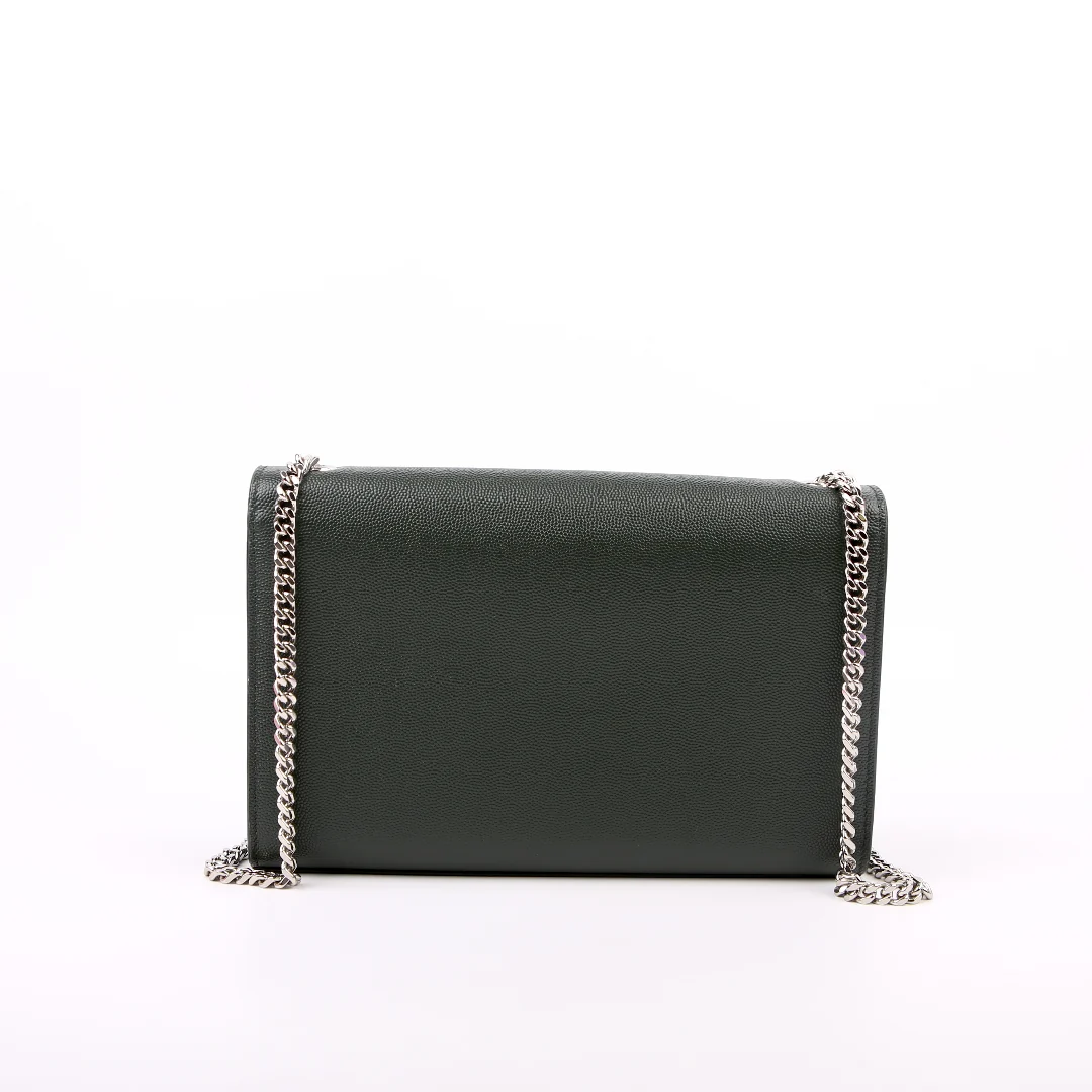 Kate Satchel Grain Medium Green 364021