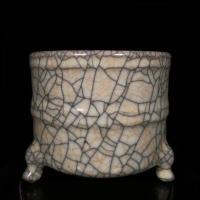 Old Chinese Ge Yao Ge Kiln Incense Burner Q1138