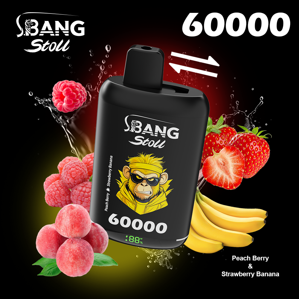 [Minimum order of two]Bang Stoll 60K Puffs 2-in-1 Prefilled Vape | Dual Flavor, Rechargeable