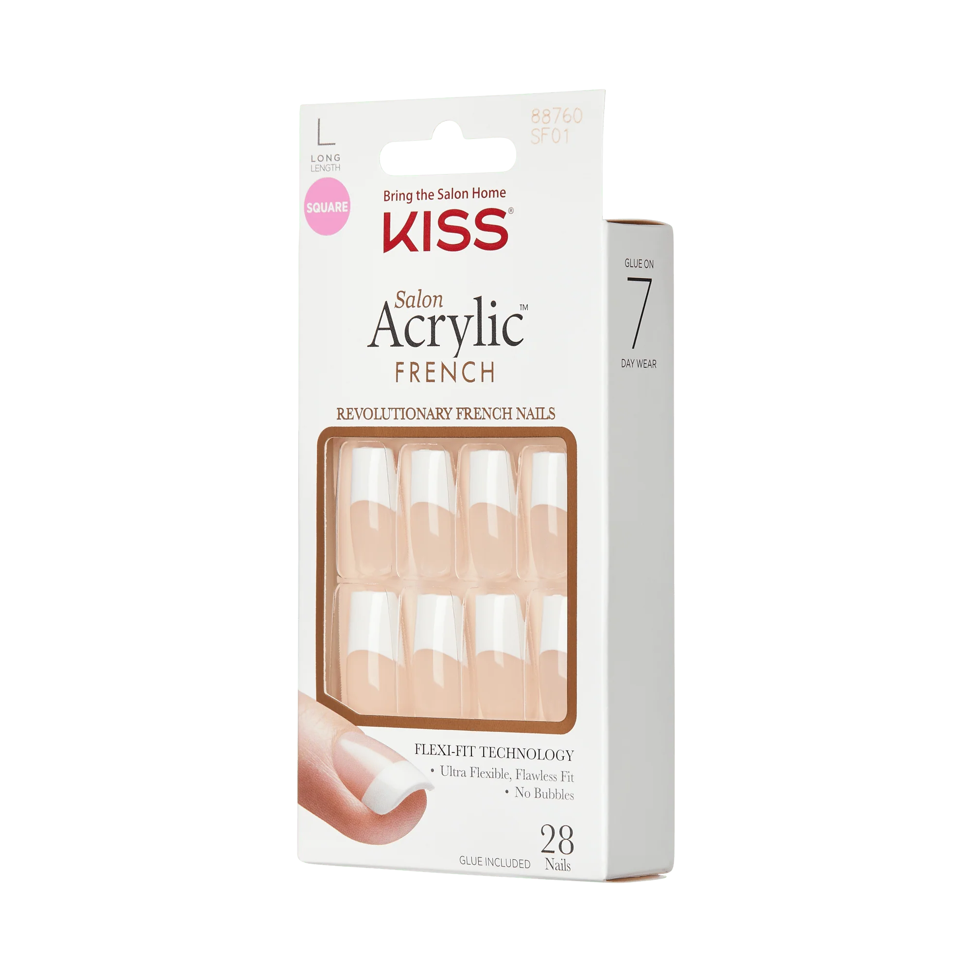 KISS Salon Acrylic French Press On Glue Nails - Paris Lover