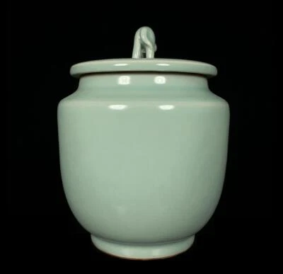 Old Chinese Longquan Yao Longquan Kiln Lid Pot w/elephant Q1170